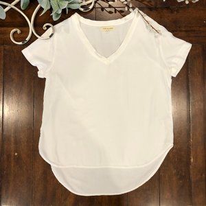 Anthro - Cloth & Stone White Shirt